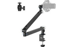 ULANZI TM01 Microphone Boom Arm Stand&comma; with Cable Management Channels&comma; Desk Clamp&comma; Versatile Mounting and Fully Adjustable&comma; perfect for Podcast&comma; Streaming&comma; Gaming&comma; Home Office