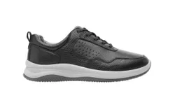 Flexi Leather Sneaker In Black