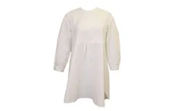 Jnby Kids Drawstring Waist Dress In White