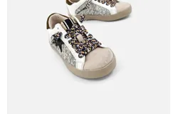 Shu Shop Kid&apos;s Paula Sneaker In Pearl Glitter