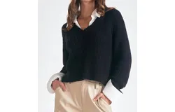 Elan Kasha Sweater In Black