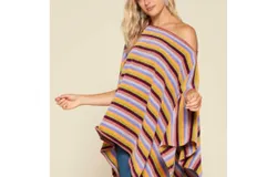 Oddi Sara Poncho In Lime&sol;orange