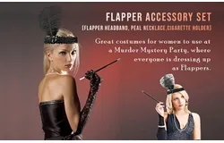 Skeleteen Flapper Girl Costume Set