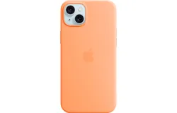 Apple - iPhone 15 Plus Silicone Case with MagSafe - Orange Sorbet