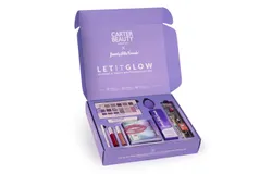 Let It Glow Make Up and Teeth Whitening Set by Carter Beauty for Women - 10 Pc 0&period;63oz Mixed Face and Eye Palette- Cherry Bomb &comma; 0&period;4oz Come Hither Lengthening Mascara - Jet Black&comma; 0&period;01oz Steadfast Liquid Liner Pen - Jet Black&comma; 0&period;26oz Free Speech Matte Lip Tint - Jo&comma; 0&period;26oz Free Speech Lip Tint - Diana&comma; Bounce and Blend Beauty Sponge&comma; 4&period;2oz BHF Perfect White Extreme White Toothpaste&comma; BHF 5008 Filaments Toothbrush&comma; BHF Professional White Advanced 2 in 1 Whitening Kit