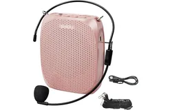 SHIDU Voice Amplifier Teachers&comma; Megaphone Speaker&comma; Portable PA System with Microphone and Headset &lpar;12-hour work&rpar;&comma; supports MP3 format audio for tour guides&comma; trainers&comma; yoga and fitness instructors