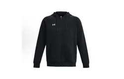 Under Armour Men&apos;s Solid Fleece Black Full - Zip Hooded Jacket for Everyday Wear