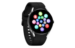 Intelligent 1&period;32" Health Monitoring Smart Watch with Bluetooth Calling&comma; Non-Invasive Blood GluCo&comma; ECG&comma; Uric Acid&comma; and Blood Lipids Tracking-Space Gray&plus;Black