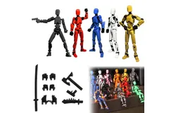 T13 Titans Figure&comma; 3D Printed Titan 13 Action Figures&comma;Dummy T13 Action Figure&comma; T13 Action Figure Multi-Jointed Movable&comma;Office Stress Relief Toys，Gifts&comma; Decorations&comma; Collectibles&period; &lpar;5Set A&rpar;