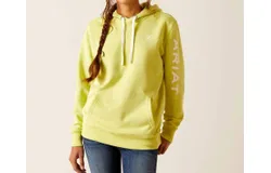 Ariat Logo Hoodie In Celery Green