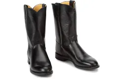 Justin Men&apos;s Roper Boots - D&sol;medium Width In Black