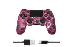 Wireless Gamepad&comma; For Windows&sol;PS4&sol;Android&comma;Purple