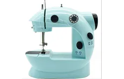 Magicfly Mini Sewing Machine with Extension Table&comma; Dual Speed Portable Sewing Machine for Beginners with Light&comma; Sewing Kit for Household Use&comma; blue