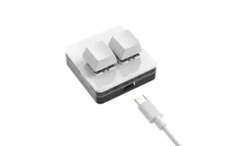Customizable mini two-key keypad with shortcut copy-paste hot-swappable office gaming mechanical keys
