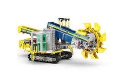 Engineering Building Block Wheel Excavator Remote-Controlled Assembly Model Puzzle Toy