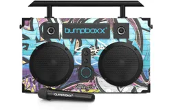 Bumpboxx Ultra Plus&plus; Bluetooth Speaker Boombox&comma; Wireless Microphone&comma; Rechargeable&comma; Carry Strap