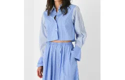 Faithfull The Brand Parmio Shirt In Baratti&sol;pelosa Stripe