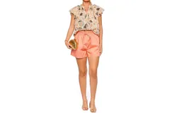 Ulla Johnson Devin Shorts In Peony