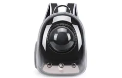 JUCHONG Expandable Cat Backpack Pet Travel Carrier for Cats and Dogs &lpar;Black-Expandable&rpar;