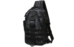 Piscifun Fishing Tackle Backpack with Rod & Gear Holder&comma; Lightweight Outdoor Water-Resistant Fishing Shoulder Storage Bag，camouflageblack