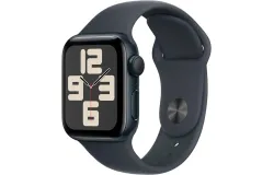 Apple Watch SE 2nd Generation &lpar;GPS&rpar; 40mm Aluminum Case with Midnight Sport Band - S&sol;M - Midnight - &lpar;2024&rpar;