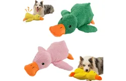 Moiasun Dog Toy&comma;Teddytough™ Premium Plush Toy&comma;Ridiculous Duck for Dog&comma;Dogs&apos; Emotional Support Duck&comma;Moiasun Indestructible Bear for Dog&comma;Moiasun Indestructible Teddy Tough&comma;The Mellow Dog &lpar;2pcs-B&rpar;
