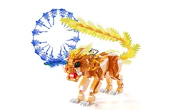 1190PCS Magic Lion Building Block Set Compatible with Lego Size&comma;Creative Lion Animal Construction with Unique Whiskers