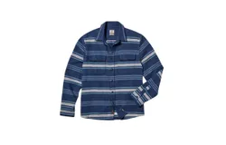 Faherty Wavebreaker Shirt In Winter Summit Stripe