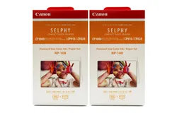 2x Canon RP-108 High-Capacity Color Ink&sol;Paper Set for SELPHY CP910 Printer