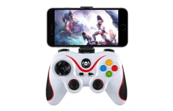 X3 Bluetooth Direct Connect Mobile Gamepad - FOR Android&sol;ios&sol;windows-Disc Pushbutton - white&lpar;Grip_Stand&rpar;