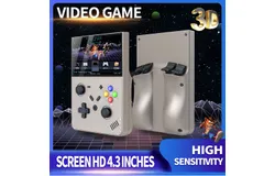 R43 PRO Handheld Game console M18 Open source 3D HD 4K rocker retro arcade PSP PS1 64G