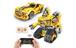2-in-1 Build a Robot Kit&comma;901 Pieces Remote & APP Controlled Robot or Race Car&comma;Robotic Building Blocks Toys STEM Projects for Kids Ages 8 9 10 11 12 13 14&comma;Chirstmas Birthday Gift for Boys