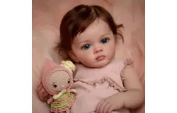 55 cm Reborn Silicone Girl Doll Soft&sol;Newborn Baby Reborn 3D Paint Girl Christmas Gift