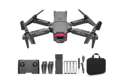Folding mini drone aerial photography fixed height quadcopter dazzle colorful light toy remote control airplane&comma; foldable quad camera&comma; toy drone gift&comma; 1080P HD camera&comma; one key start&comma; headless mode&comma; flight with reference point&comma; 360° flip