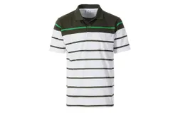 Gioberti Mens Single Stripe Polo Shirt with Pocket