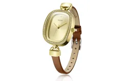 JULIUS Women&apos;s Watch&comma; Simple Fashion Personalised Waterproof Diamond Encrusted Watch&comma; Vintage Square Women&apos;s Watch