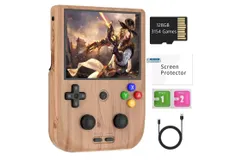 RG405V Retro Handheld Game Console &comma; Unisoc Tiger T618 Android 12 System  &comma; 128G TF Card 3172 Games 5500mAh Battery &comma;wood