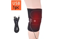 Knee Massager&comma; Heated Knee Brace Wrap for Arthritis&comma; Graphene Knee Heating Pad for Knee Pain&comma; Electric Knee Support Fsa Hsa Eligible