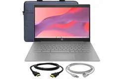HP Chromebook 14" HD Laptop - 4GB Memory&comma; 64GB eMMC with Laptop Bag and Cables