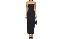 Commando Classic Strapless Maxi Slip In Black