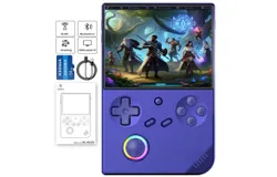 RG40XX V Handheld Game Consoles &comma; Console Built-in 64G TF Card Portable Gaming Console Linux 64-bit System Supports WiFi Bluetooth HDMI and TV Output &comma;blue