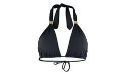 Nina Halter Bikini Top with Pads - Black