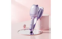Egg Roll Hair iron 32mm Cat Claw water ripple instant heat iron-purple