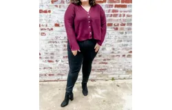 Wellmade Valerie Top In Maroon