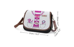 Doc Mcstuffins Costume Vintage Crossbody Bag for Women Medium Leather Hobo Bags Shoulder Bag Classic City Leather Satchels