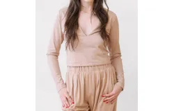 Moshi Les Tiens Moshi Dan Deep Long Sleeve In Tan