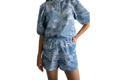 Las Sureñas Safari Short In Light Blue