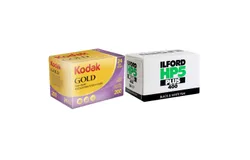 Kodak GOLD 200 Color Negative Film 35mm Roll Film&comma; 24 Exposures &plus; Ilford HP5 Plus Black and White Negative Film &lpar;35mm Roll Film&comma; 36 Exposures&rpar;