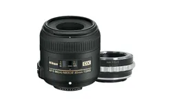 Nikon AF-S DX Micro-NIKKOR 40mm f&sol;2&period;8G Close-up Lens for Nikon DSLR Cameras &plus; Innovexee Lens Mount Adapter Compatible with Nikon F Mount G-Type Lens to All Sony Alpha E-Mount Cameras Like Sony A7 A7R A7s A7c II III IV V VI A9 A6600 A6500 NEX