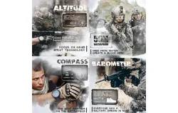 Tactical Watches for Men&comma; Military Watches for Men&comma; Waterproof 164FT&comma; Fitness Watch&comma; Mens Digital Watches with Compass&comma; Metronome&comma; Pedometer&comma; Lightweight Breathable Nylon Watch-black